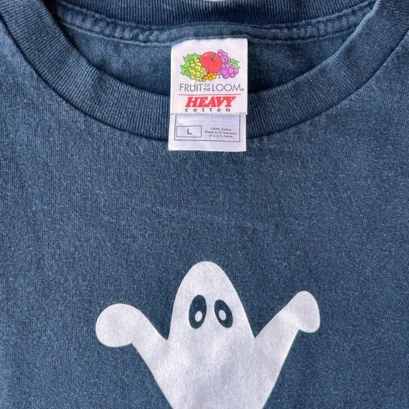 Vintage Y2K Black and Orange Halloween Tshirt (L) - Picture 4 of 4